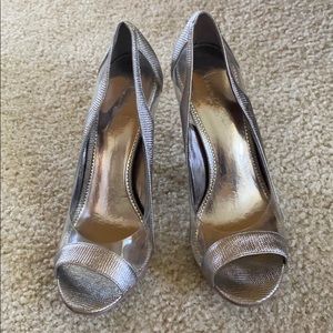 Nicole Miller Pewter Pumps
